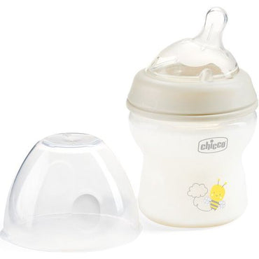 Chicco Natural Feeling 150ml Baby Milk Feeding Bottle with Wide Neck Pink