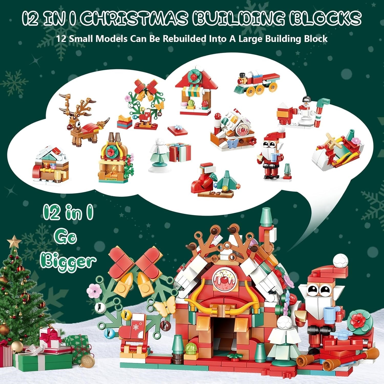 Christmas Sleight Advent Calendar Building Blocks Set – 24 Days