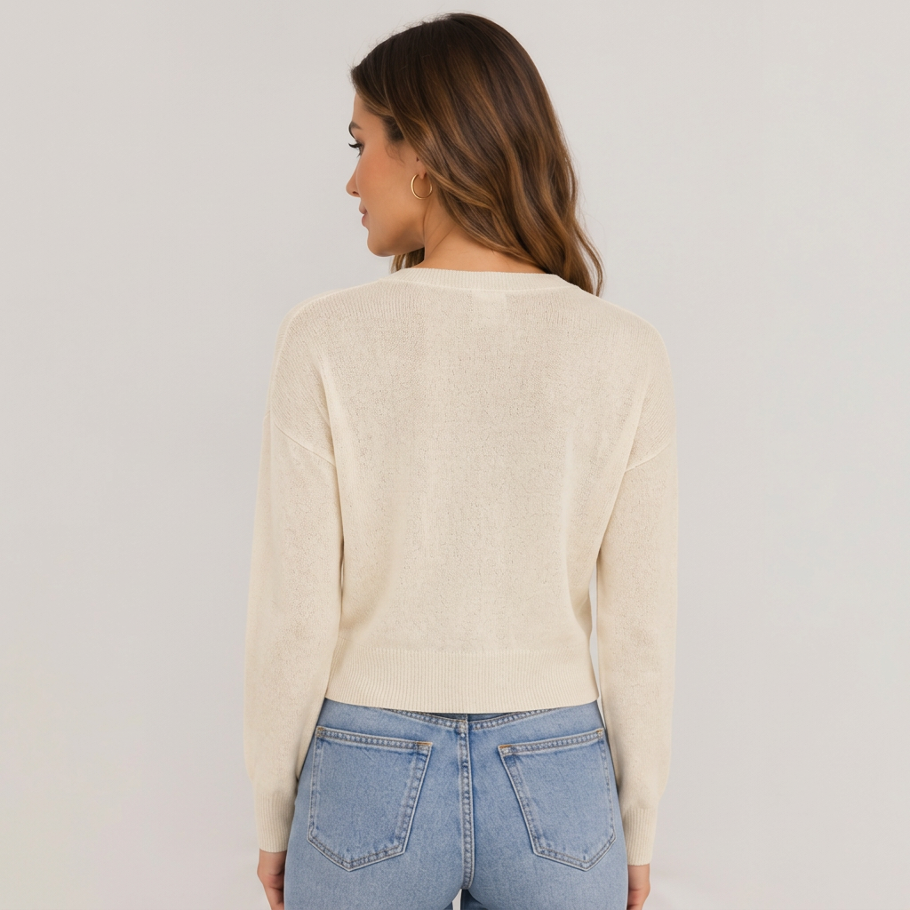 ESMARA Women's Cardigan Fine Knit