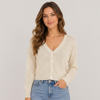 ESMARA Women's Cardigan Fine Knit