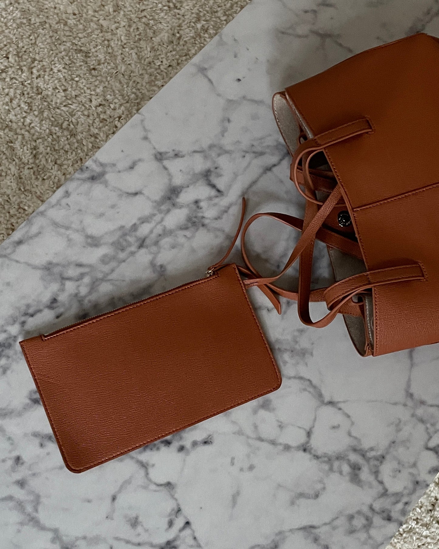 Polly Small Vegan Leather Shoulder Bag with Magnetic Closure