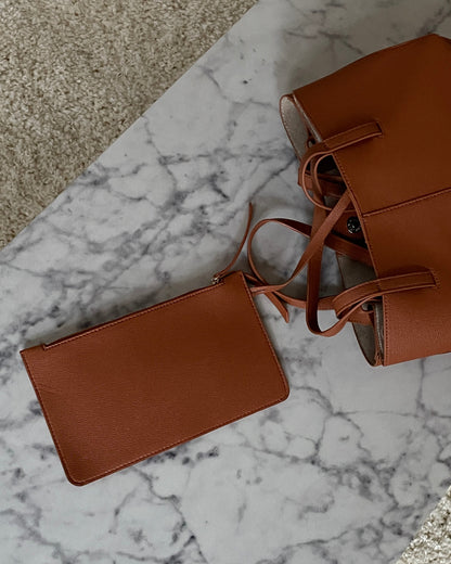 Polly Small Vegan Leather Shoulder Bag with Magnetic Closure