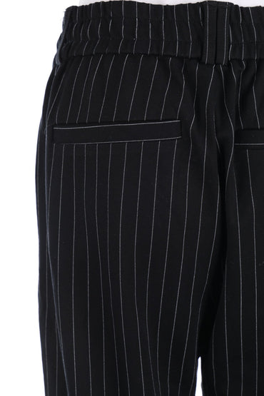 AMISU Women's Comfortable Black Jogger Pants with Drawstring Waist Size L