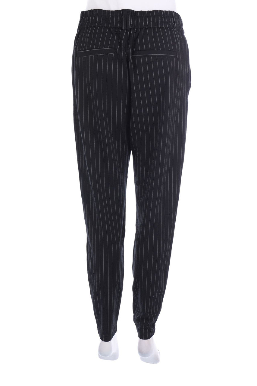 AMISU Women's Comfortable Black Jogger Pants with Drawstring Waist Size L