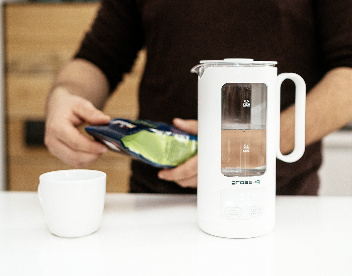 grossag WK 8.00 Electric Kettle 0.5L 500W White