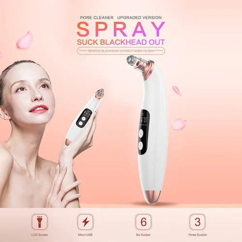 B01 Professional Blackhead Remover Vacuum Pore Cleaner Tool 3 Suction Levels
