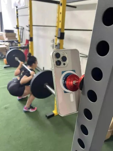 Magnetic Gym Cell Phone Holder Mount for Secure Workout Sessions