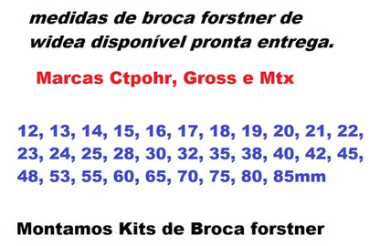 Precision Carbide Forstner Drill Bit Set: 3" & 3.3" for Woodworking MDF