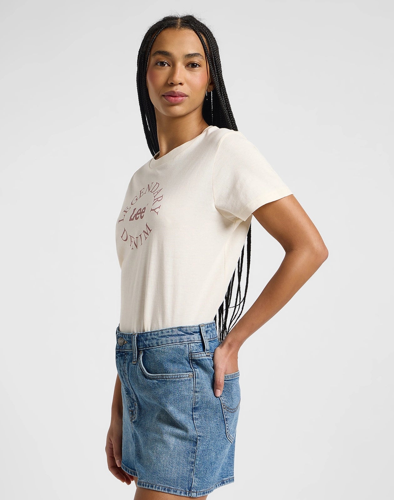 Lee Women's Small Legendary T-Shirt Ecru L