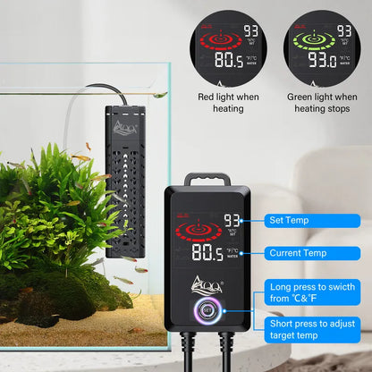 AQQA Submersible Aquarium Heater 500W Black
