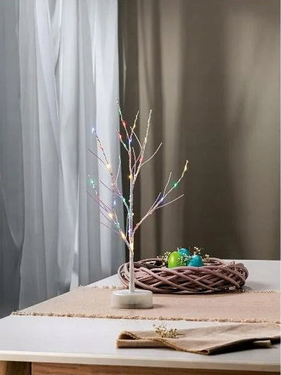 Livarno Home LED Light Tree 36 Colourful Diodes White Timer 45 cm
