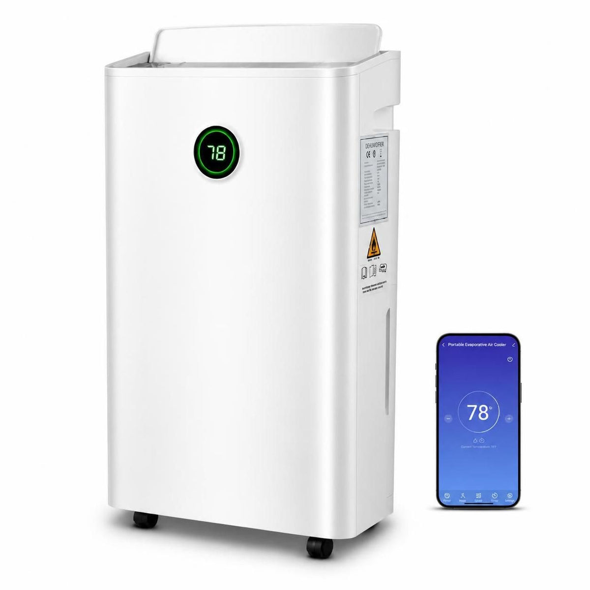 Pasapair CE-FDD20-5290ZWR5 Portable Dehumidifier 20L 110W