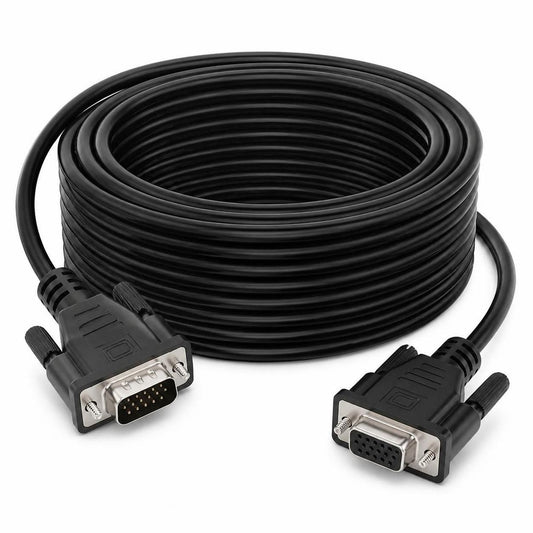 Male to Female VGA Cable 30m Black