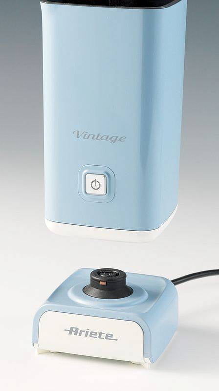 Ariete Blue Vintage Milk Frother for Hot and Cold Drinks