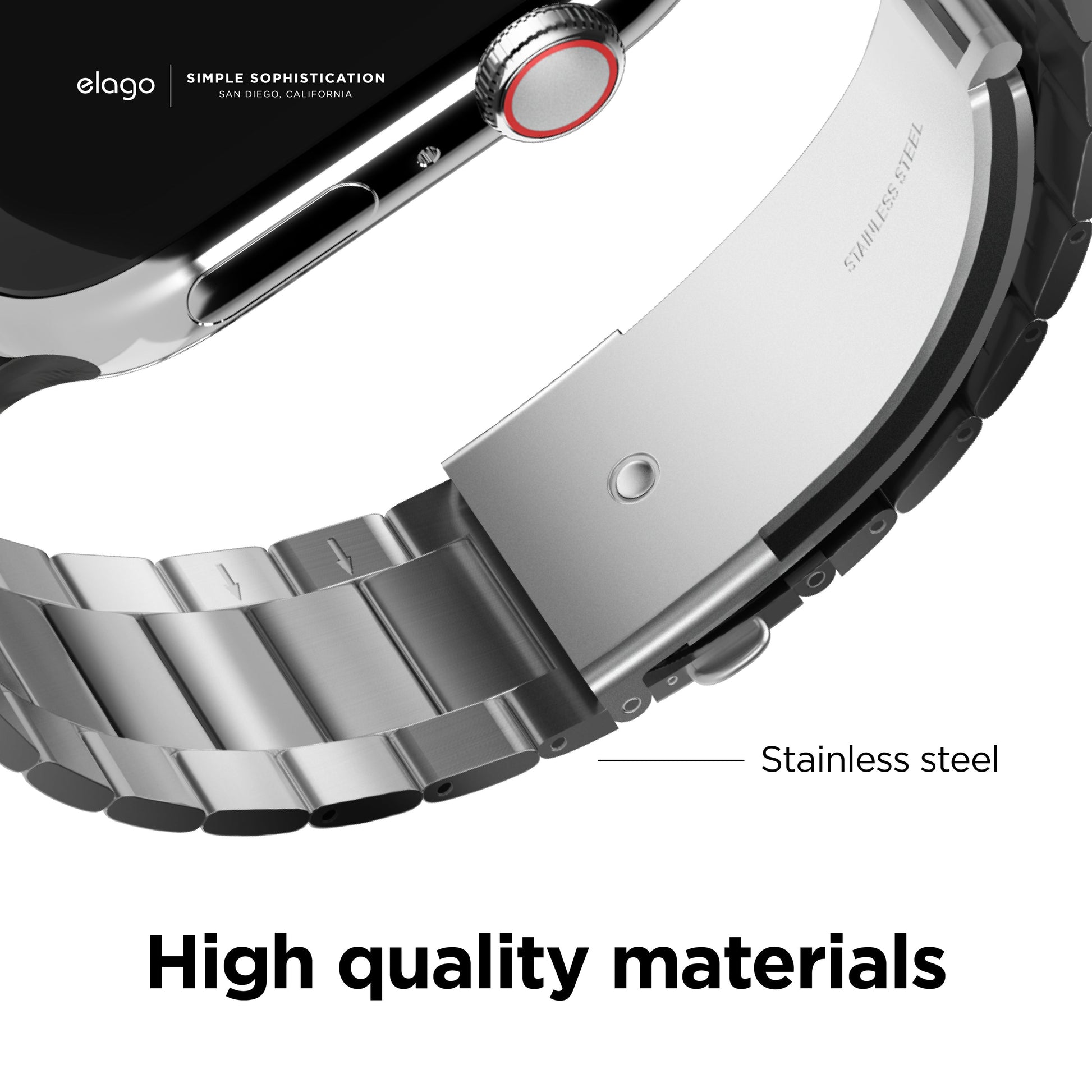 Elago Stainless Steel Apple Watch Strap Luxury Band
