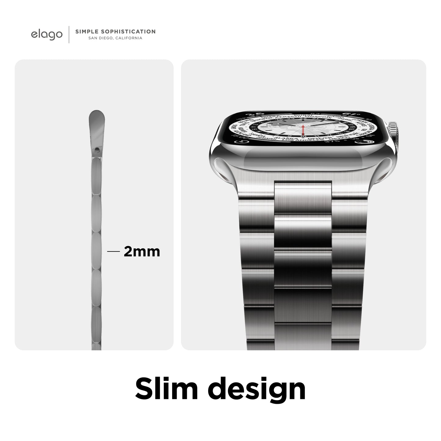 Elago Stainless Steel Apple Watch Strap Luxury Band