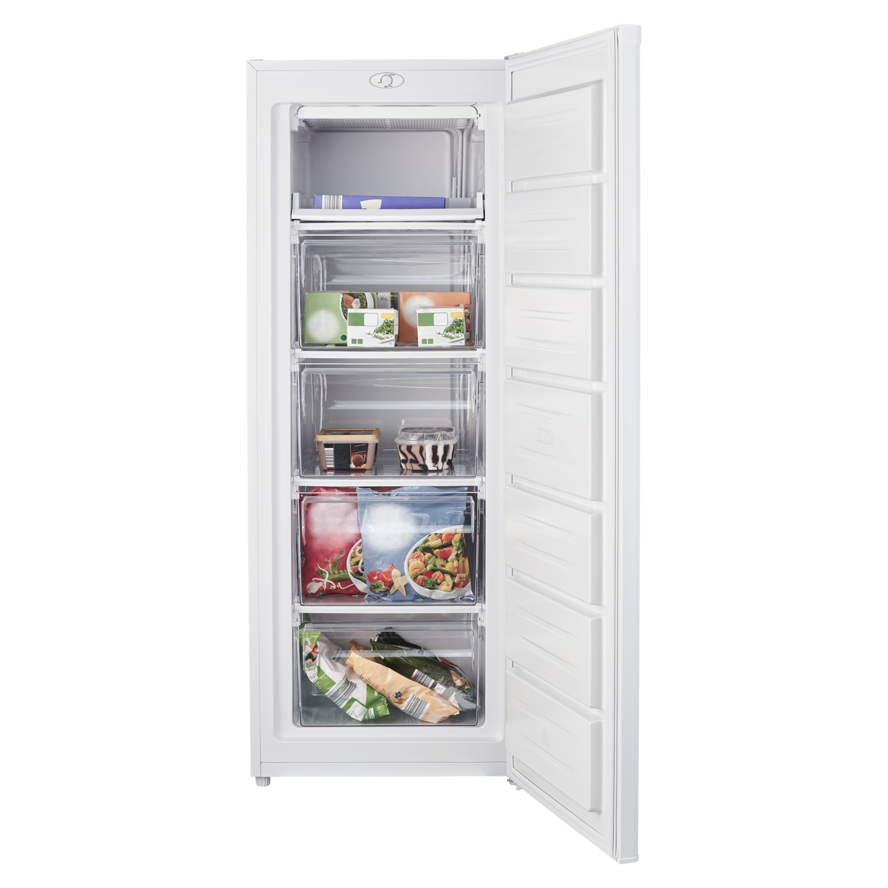MEDION MD 37372 Upright Freezer: 168L Capacity, 4 Drawers, Energy Class E