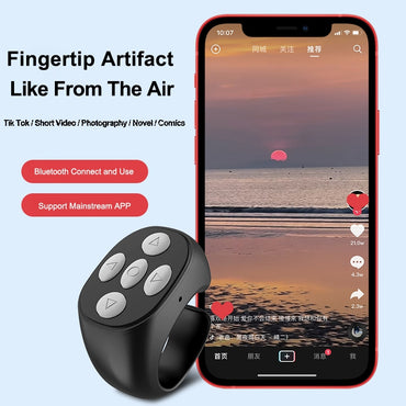 JX-05 Wireless Mobile Phone Bluetooth Ring Remote Control