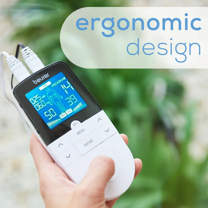 Beurer EM49 3‑in‑1 Portable TENS EMS Muscle Stimulator