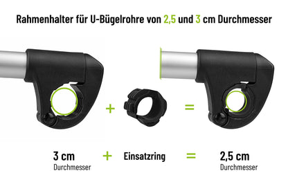 Strap frame holder long Ø 25&30mm