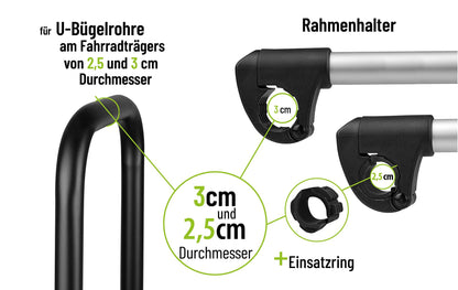 Strap frame holder long Ø 25&30mm