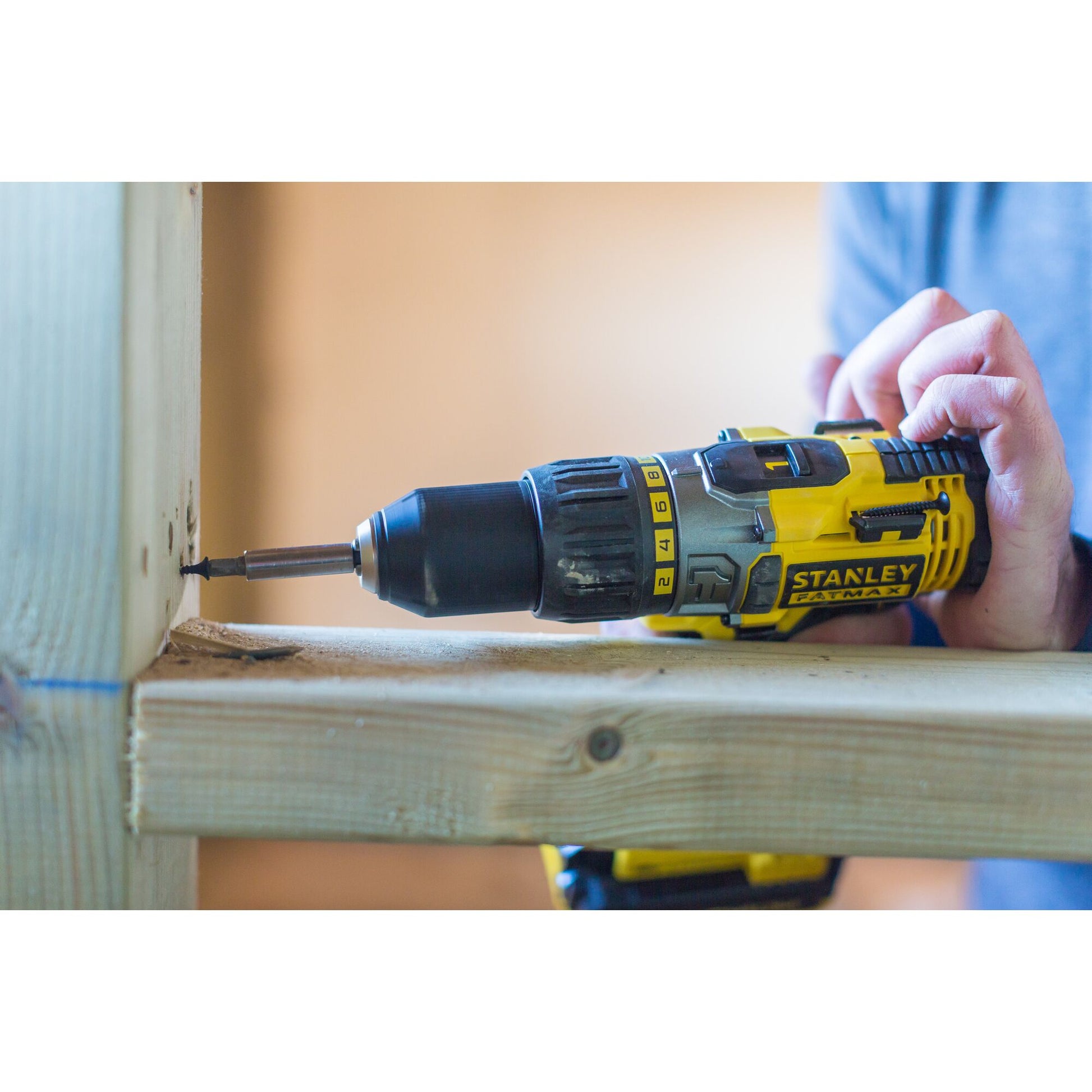 Stanley Fatmax V20 18V Cordless Hammer Drill Kit with Batteries