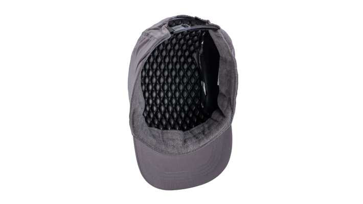 3M First Base Grey Short Peak ABS Protective Bump Cap for Head Safety
