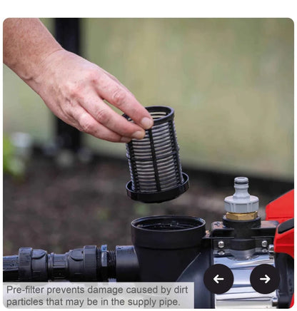 Scheppach GP1400JET Powerful 1300W Garden Pump 6000 L/h Flow Rate - Gomix Brands Outlet