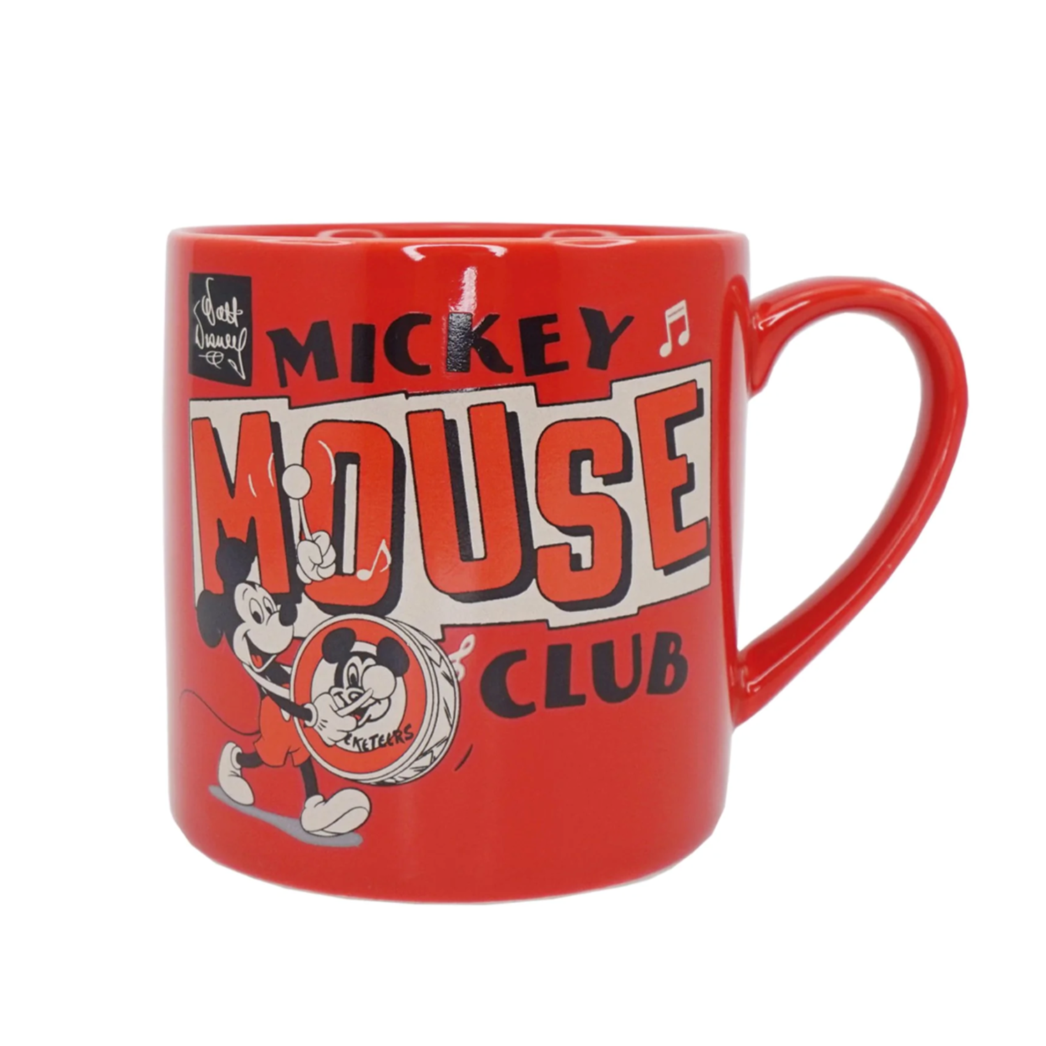 Official Disney Mickey Mouse Classic Stoneware Mug, 10oz Capacity, Dishwasher & Microwave Safe
