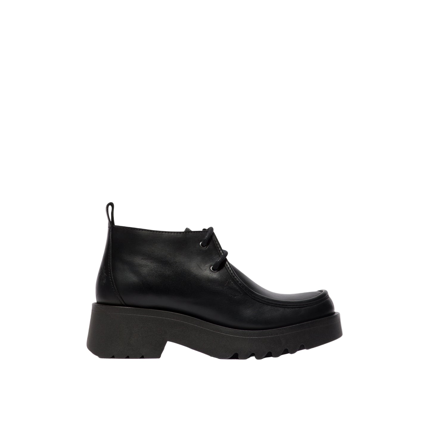 Fly London Women's Black Leather Lace-Up Dress Shoes
