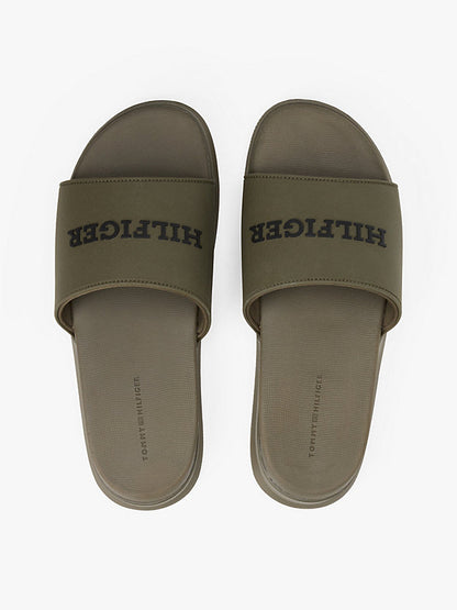 Men's Tommy Hilfiger Textured Logo Pool Slides - Durable Comfort