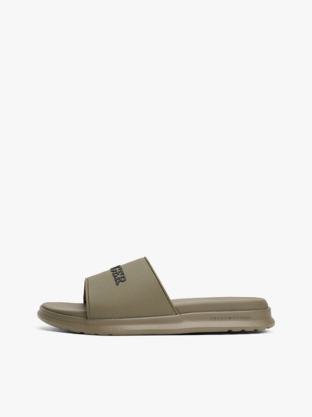 Men's Tommy Hilfiger Textured Logo Pool Slides - Durable Comfort