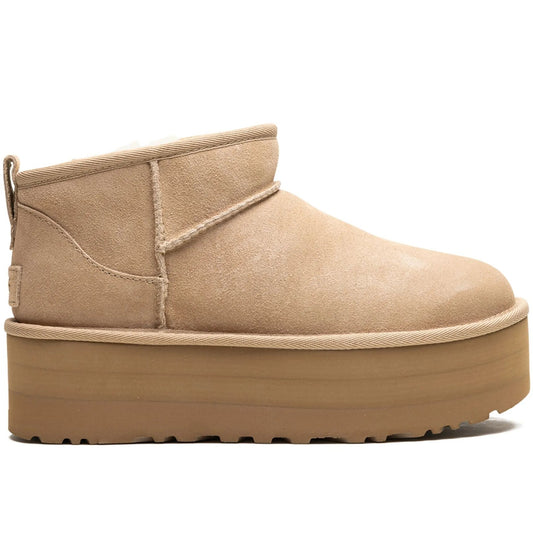 UGG Classic Ultra Mini Platform Boots: Cozy Sand Suede Women's Footwear