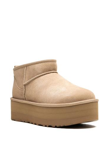 UGG Classic Ultra Mini Platform Boots: Cozy Sand Suede Women's Footwear