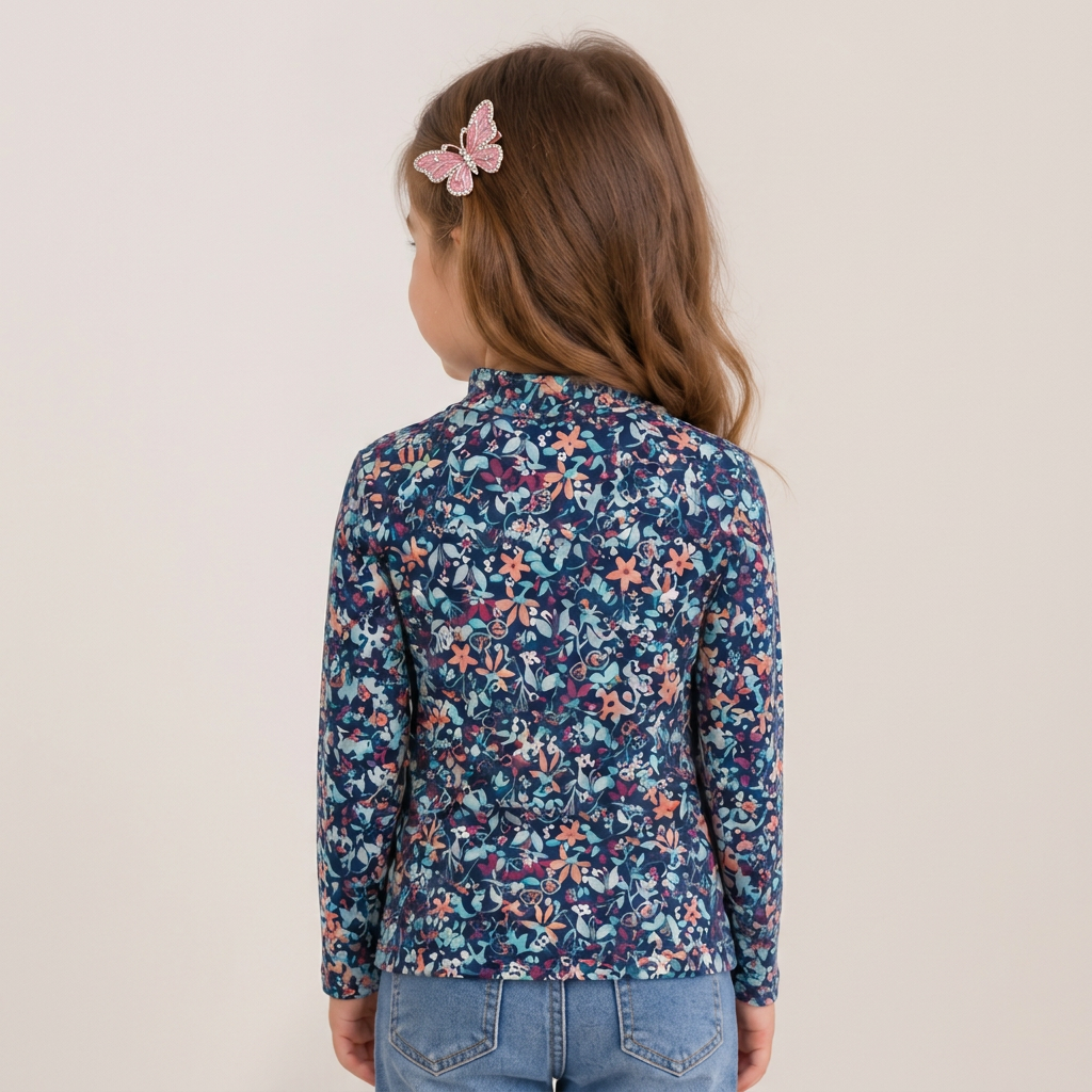 Lupilu Girls Long Sleeve Turtleneck T-Shirt