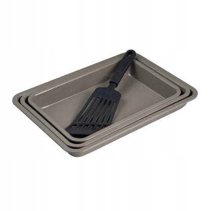 Bergner Baking Moulds 4-Piece Carbon Steel Set