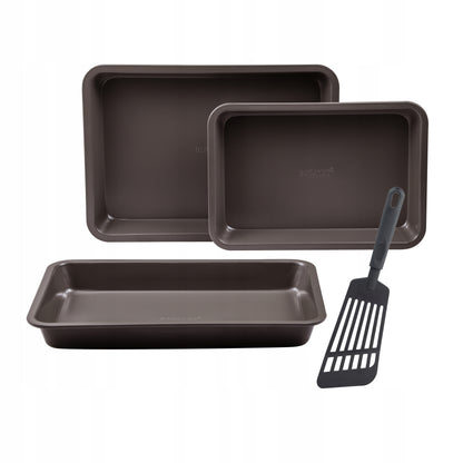 Bergner Baking Moulds 4-Piece Carbon Steel Set
