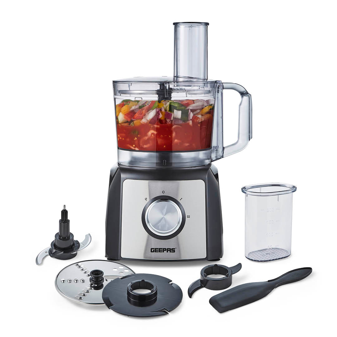 Geepas GMC42015UK Food Processor 1.2L 1200W Silver