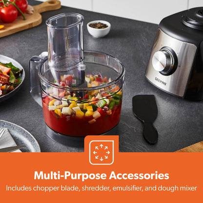 Geepas GMC42015UK Food Processor 1.2L 1200W Silver