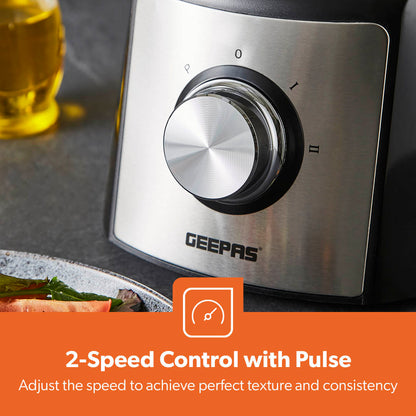 Geepas GMC42015UK Food Processor 1.2L 1200W Silver