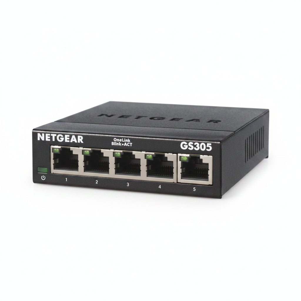 NETGEAR GS305v3 5 Port Gigabit Ethernet Unmanaged Essentials Switch