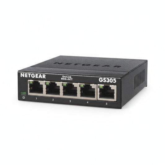 NETGEAR GS305v3 5 Port Gigabit Ethernet Unmanaged Essentials Switch