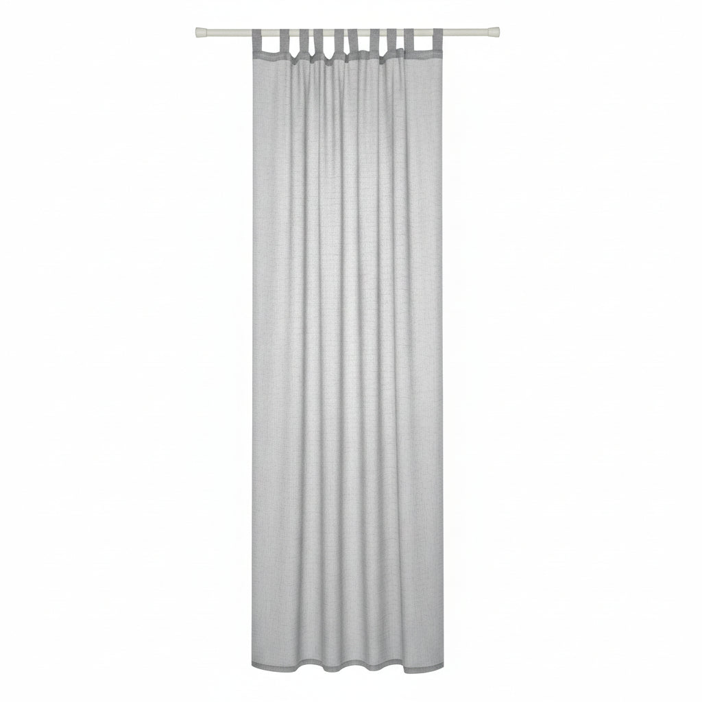 WOLTU Transparent Linen Loop Curtain – 140×225 cm