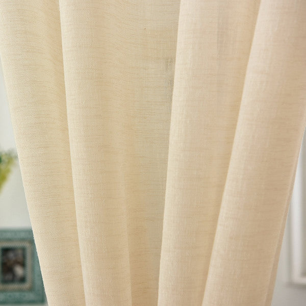 WOLTU Semi-Transparent Voile Linen , Look with Eyelets - 135 x 245 cm