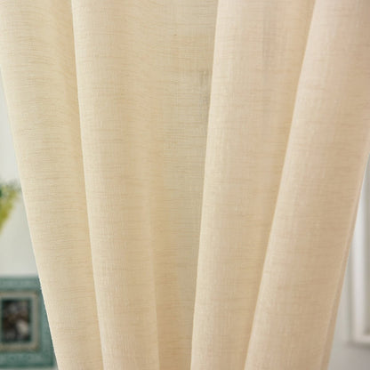 WOLTU Semi-Transparent Voile Linen , Look with Eyelets - 135 x 245 cm