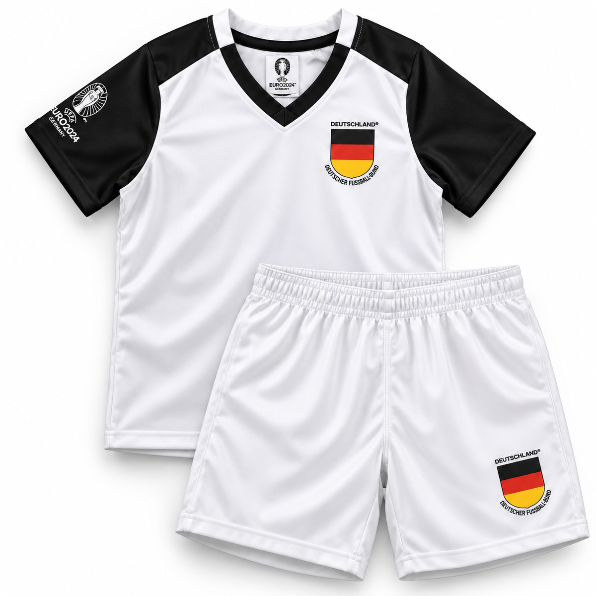 Euro 2024 Germany Boys' Football Jersey and Shorts Set