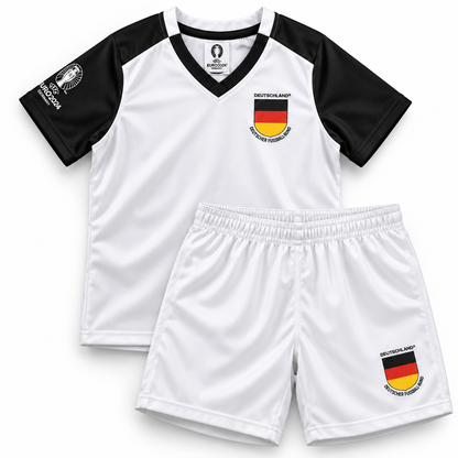 Euro 2024 Germany Boys' Football Jersey and Shorts Set