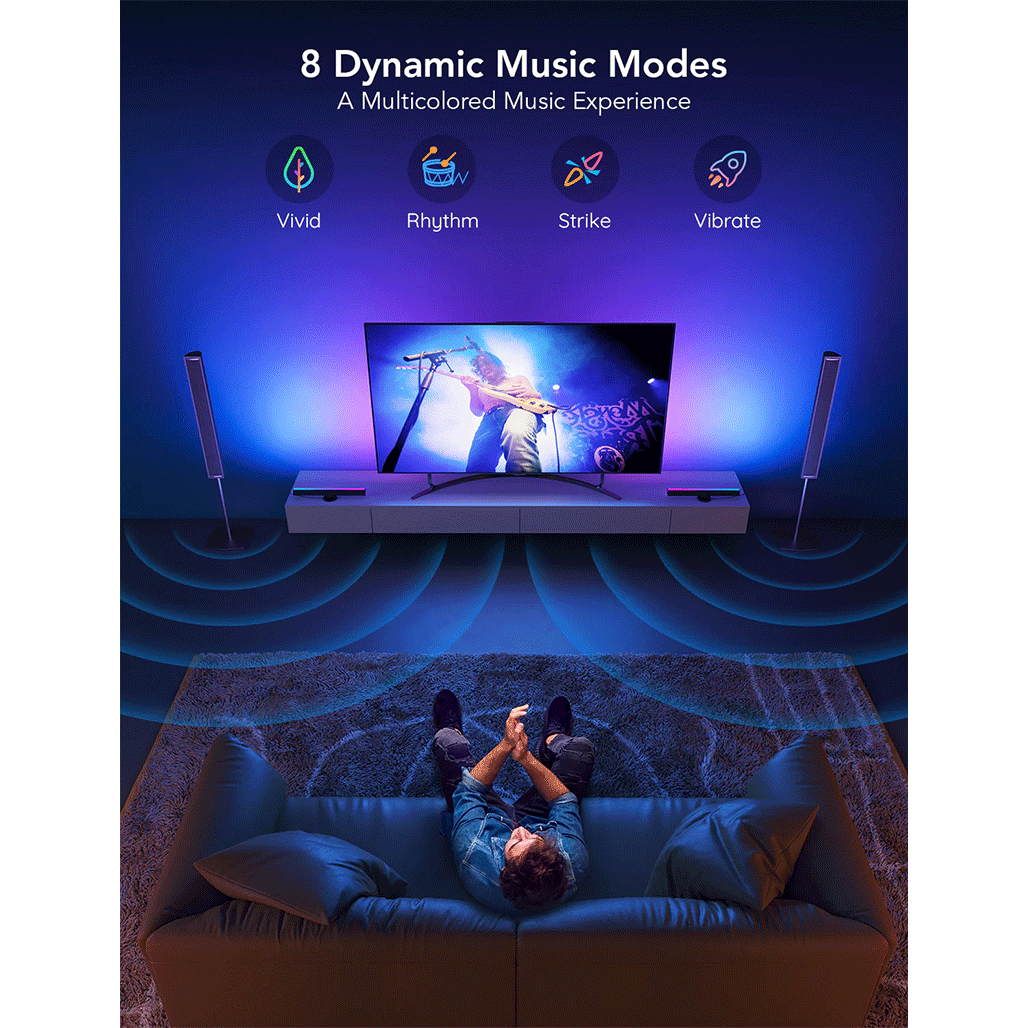 Govee RGBIC TV Light Bars for 45-70 Inch TVs
