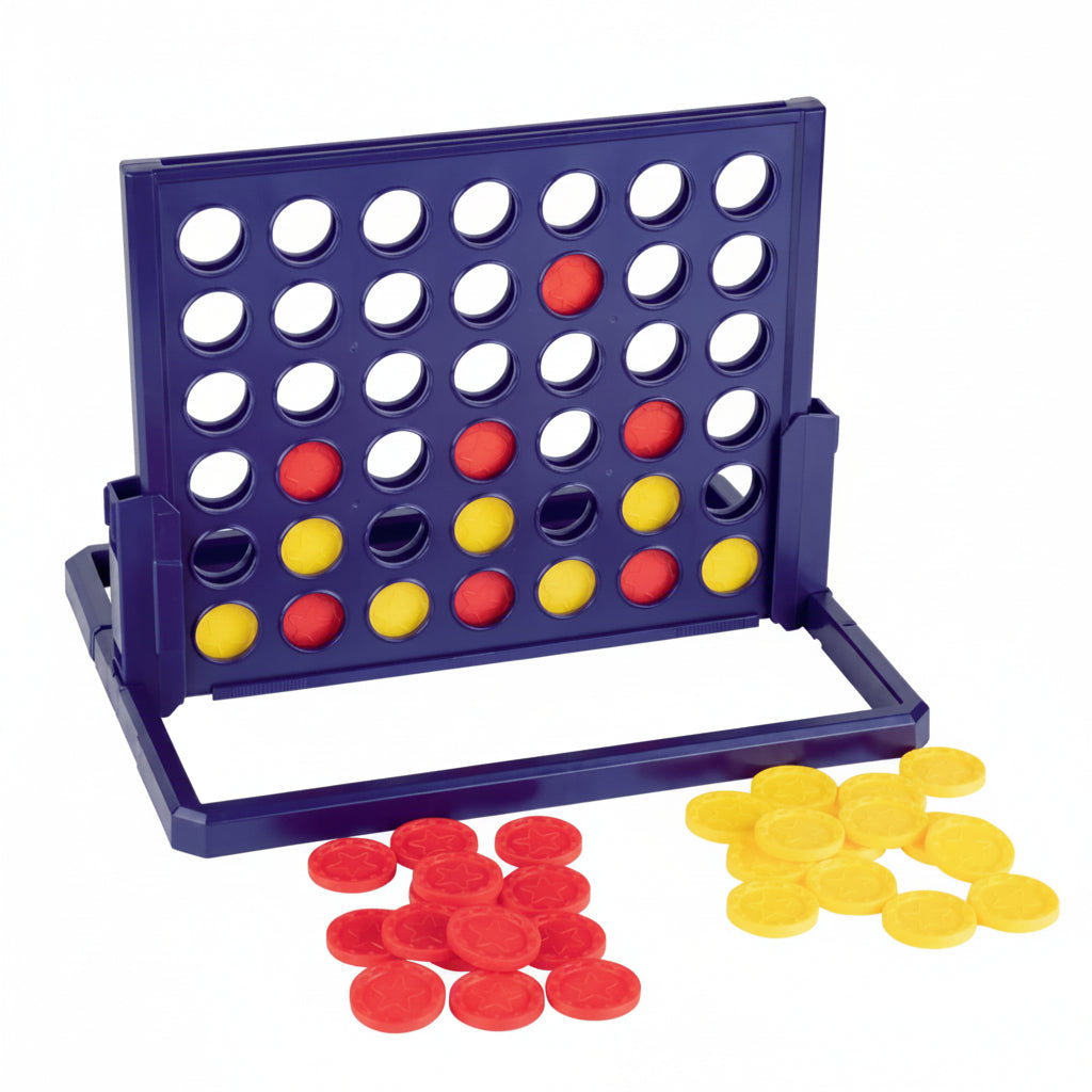 Playtive Four In A Row Board Game Strategy Logic 43 Pieces 3+
