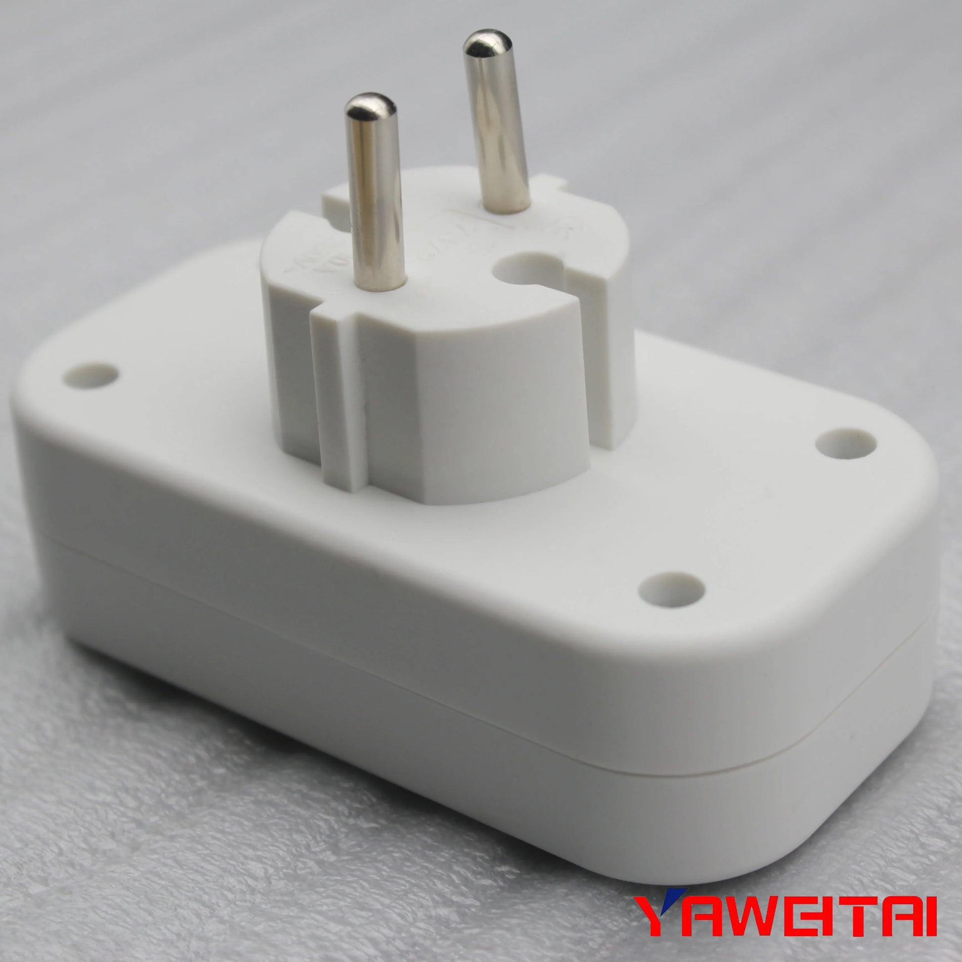 YAWEITAI YW-7382 2-Outlet Schuko Wall Socket with Earthing